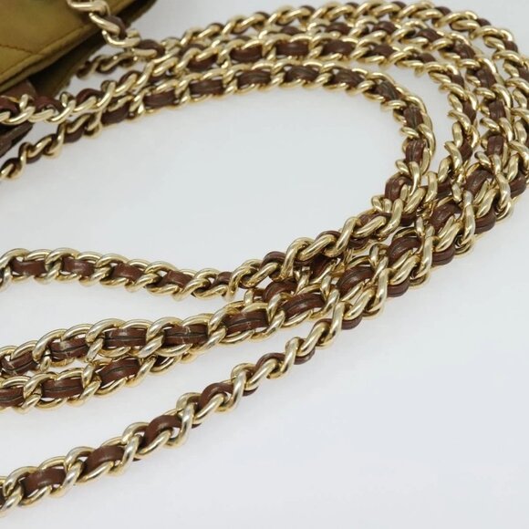 PRADA Chain Shoulder Bag Nylon Brown Silver Auth - Picture 8 of 16